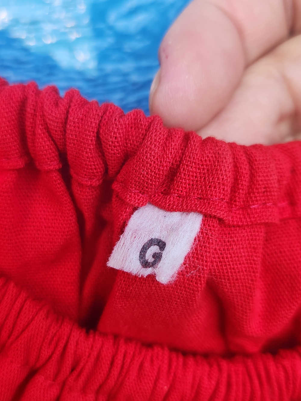 Red Embroidered Peasant Top with Sunflower Detail - Picture 4 of 7